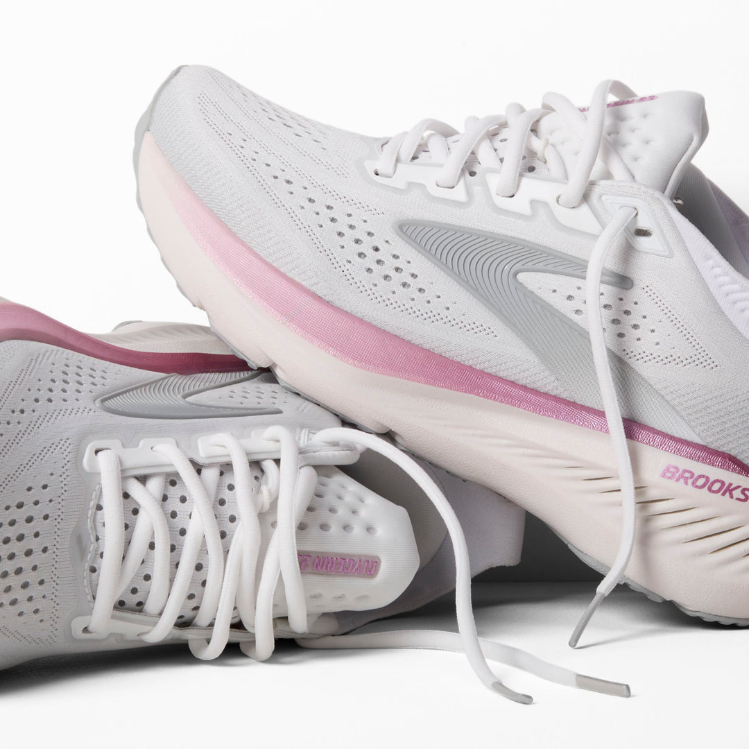 Brooks Glycerin 23 para mujer - Blanco/Marrón niebla/Metálico