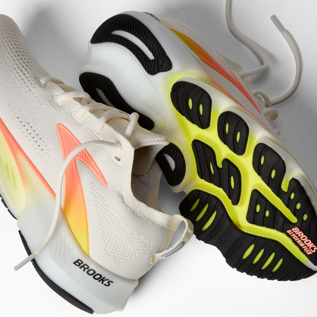 Brooks Women's Glycerin Flex - White/Peach/Nightlife