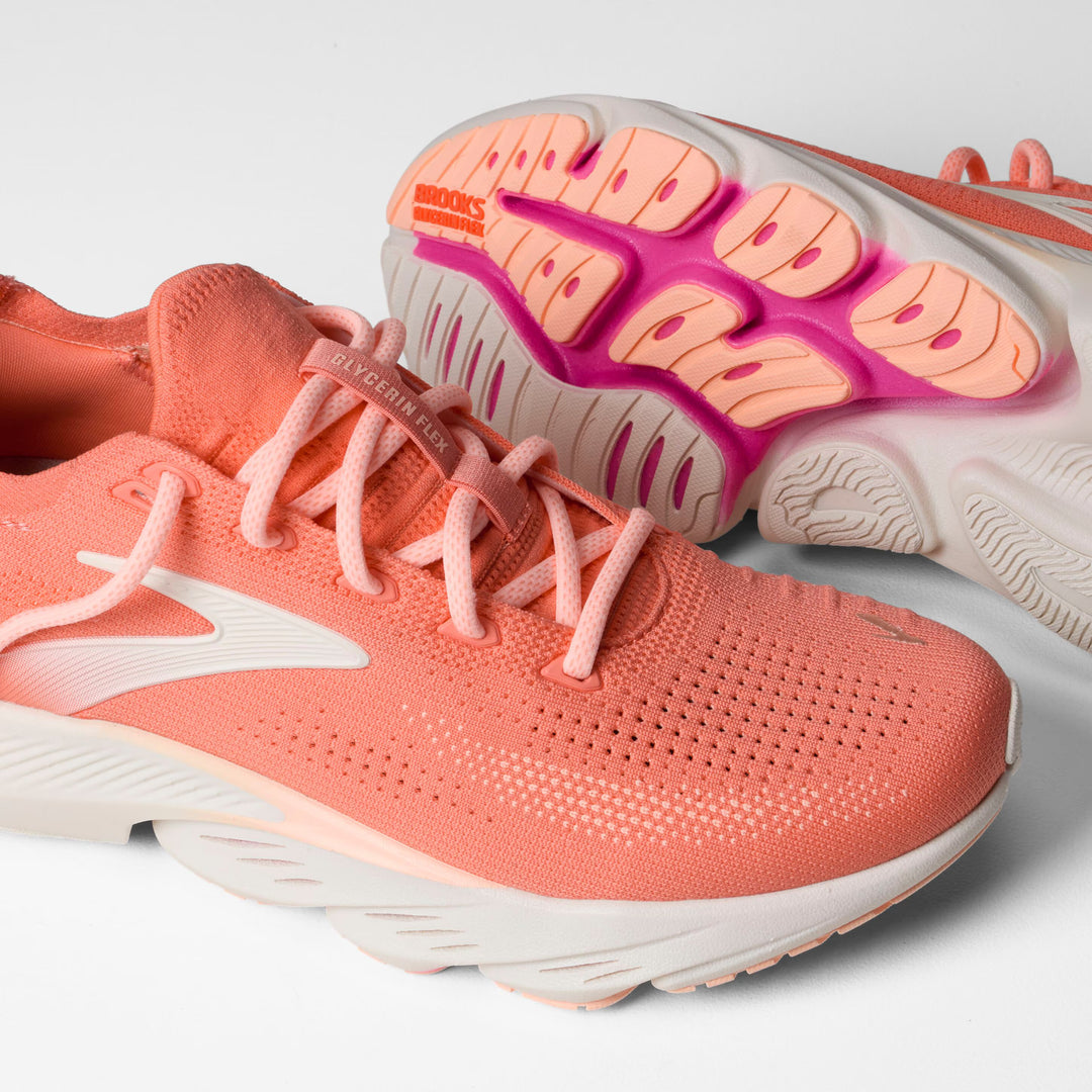 Brooks Women's Glycerin Flex - Peach Echo/Coral/Coconut