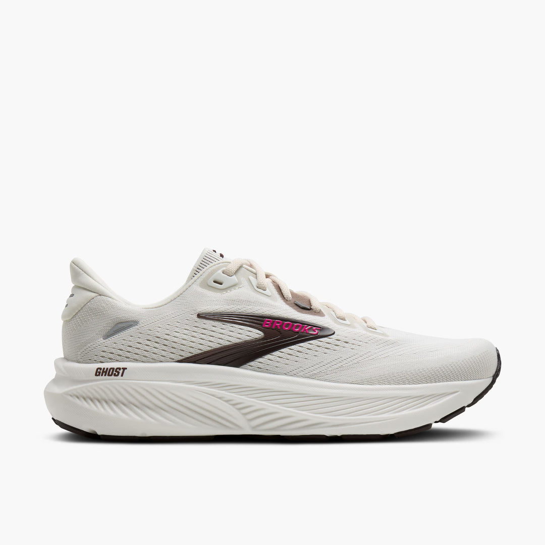 Brooks Women's Ghost 18 - Coconut/ Coffee/ Fuschia