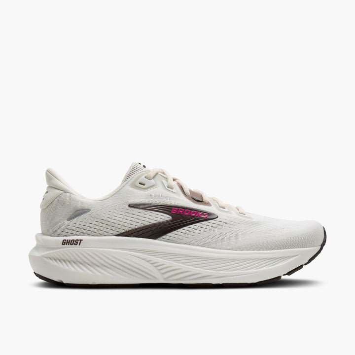 Brooks Women's Ghost 18 - Coconut/ Coffee/ Fuschia