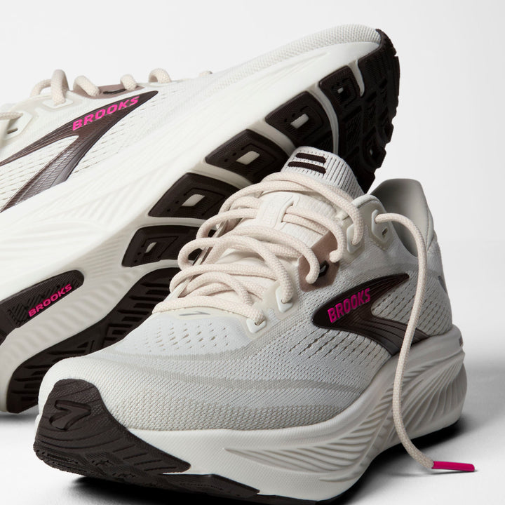 Brooks Women's Ghost 18 - Coconut/Coffee/Fuchsia