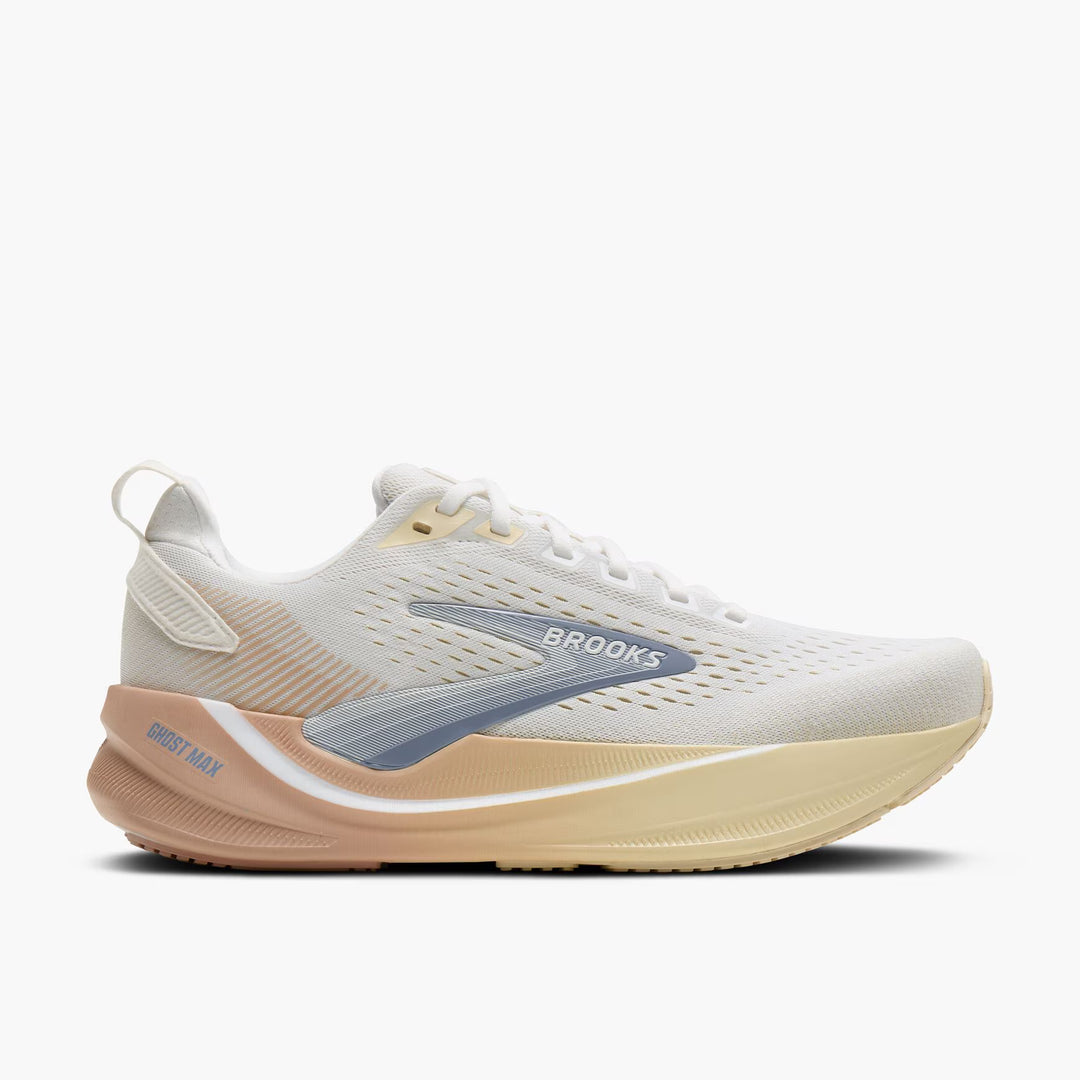 Brooks Women's Ghost Max 4 - White/Rose/Rutabaga