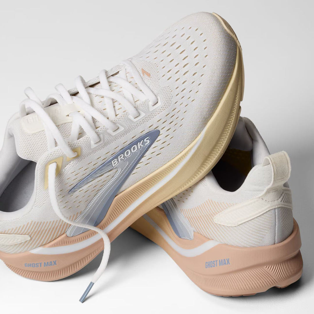 Brooks Women's Ghost Max 4 - White/Rose/Rutabaga