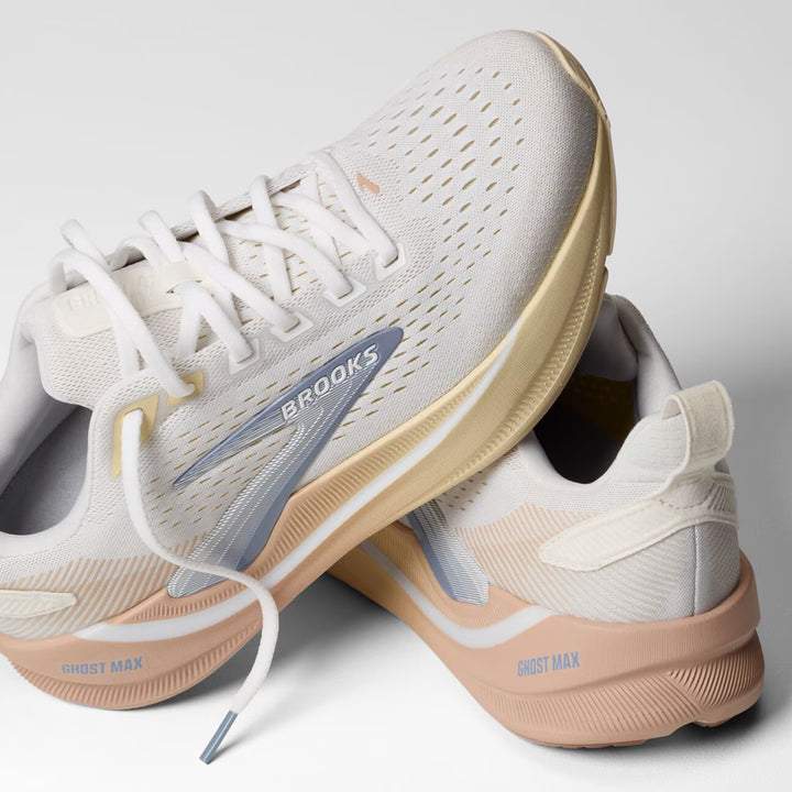 Brooks Women's Ghost Max 4 - White/Rose/Rutabaga
