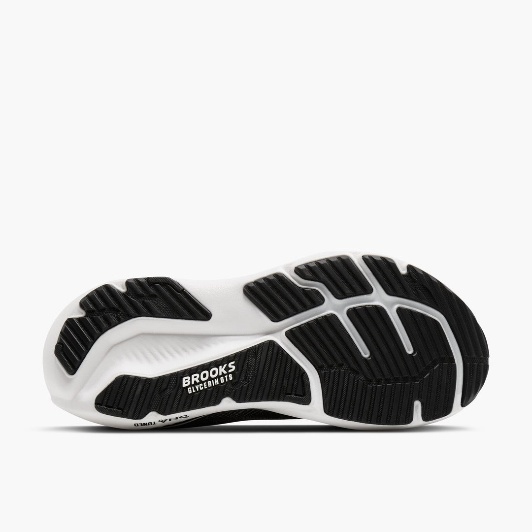 Brooks Glycerin GTS 23 WIDE para mujer - Negro/Gris/Blanco