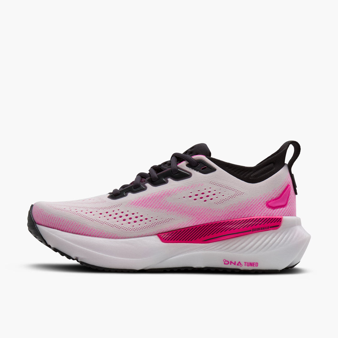 Brooks Glycerin GTS 23 para mujer - Blanco/Phantom/Rosa cibernético