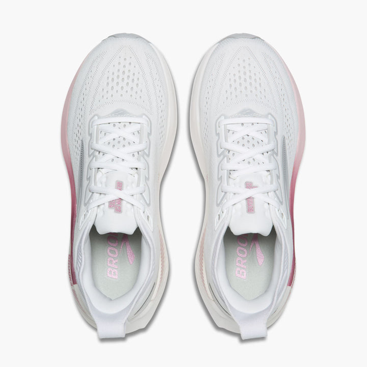 Brooks Glycerin GTS 23 para mujer - Blanco/Marrón niebla/Metálico