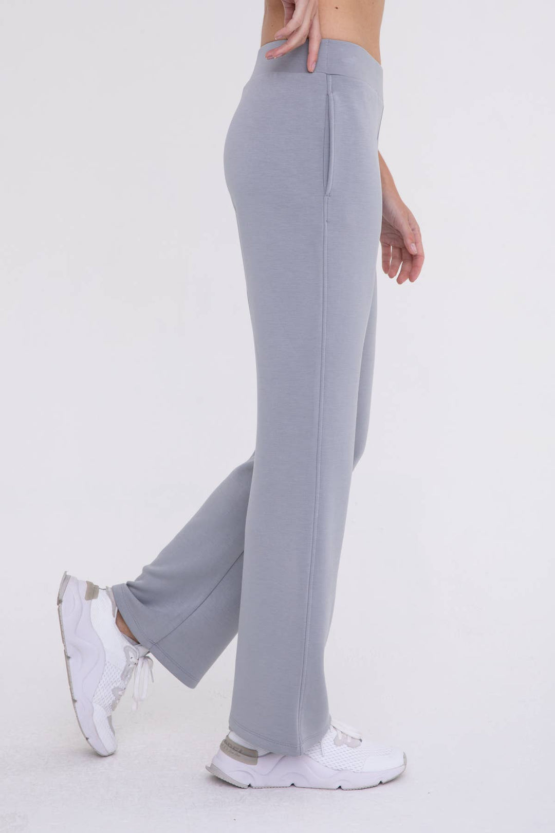 Mono B - Elevated Flared Lounge Pants - WOMEN