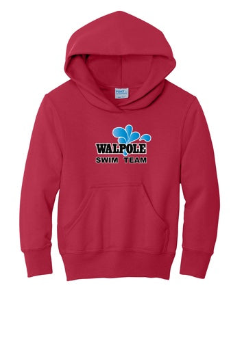 Walpole Swim - Port & Co Essential Fleece Pullover Youth Hoodie (PC90YH)