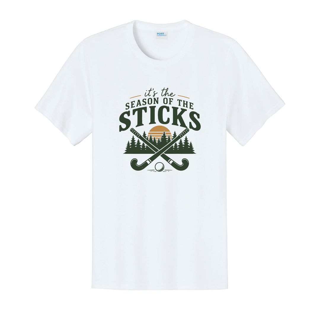 Warrior Field Hockey- Adult Unisex Easy Cotton Tee - White (PC43)