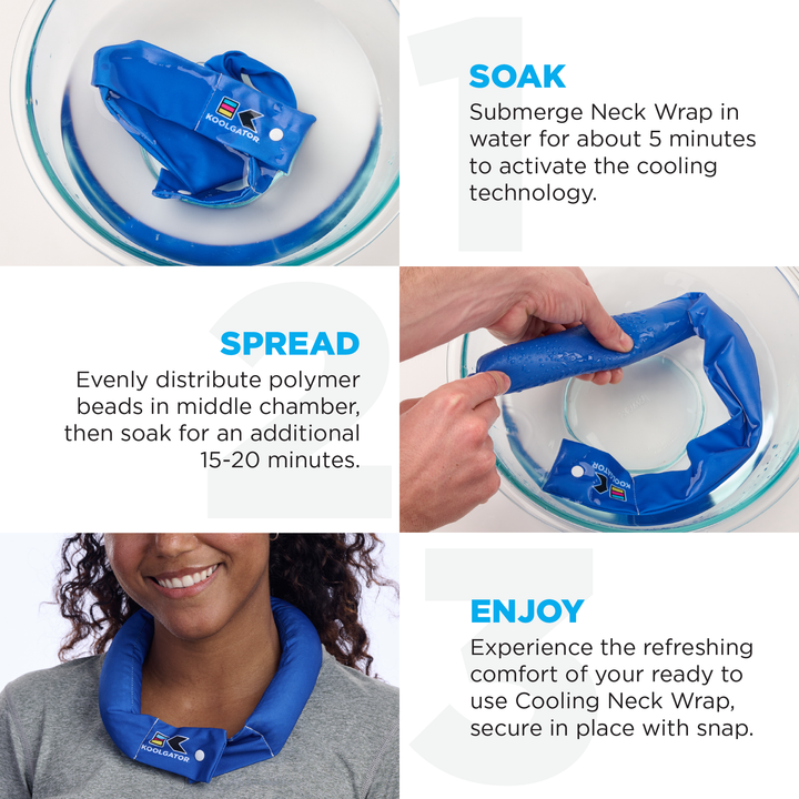 KOOLGATOR - Premium Cooling Neck Wrap