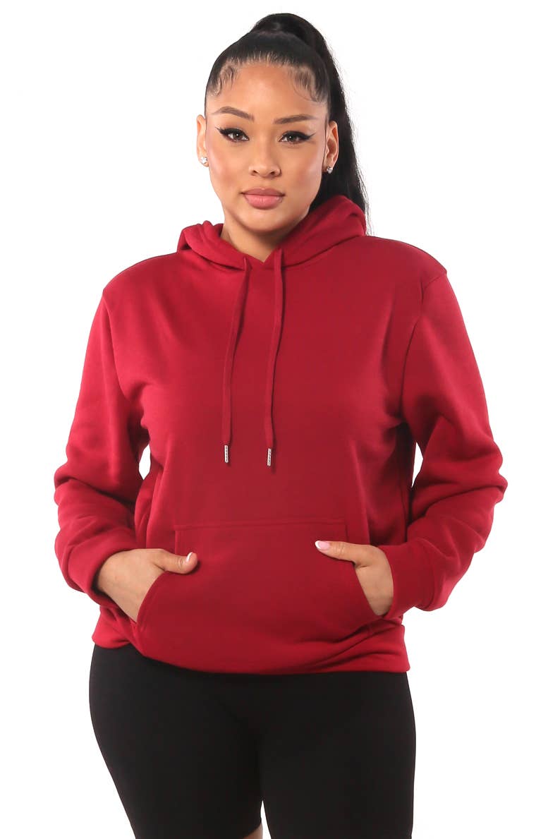 S&amp;G Apparel - Sudadera con capucha y forro polar para mujer - Mediana/negra