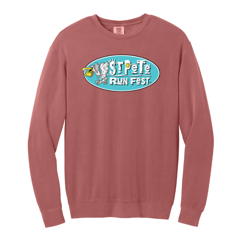 St Pete Run Fest - Lightweight Unisex Crewneck Sweatshirt (1466)
