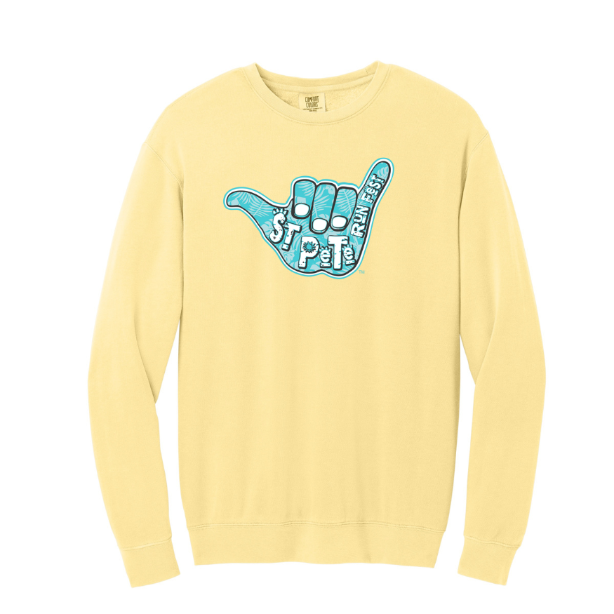 St Pete Run Fest - Lightweight Unisex Crewneck Sweatshirt (1466)
