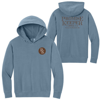 Promise Keeper Coffee Co. - Sudadera ligera con capucha Comfort Colors para jóvenes (1467 años)