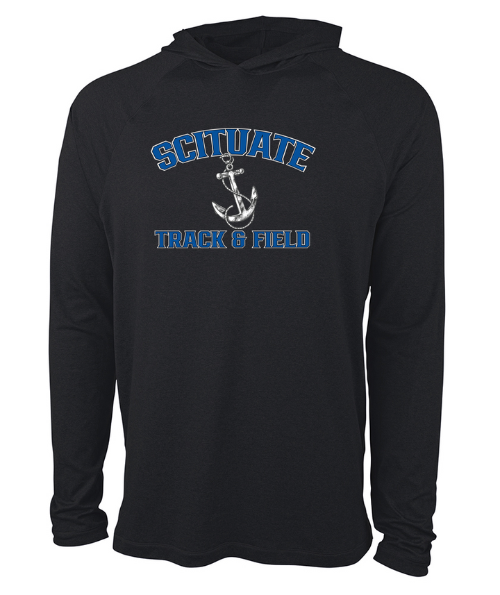 Sudadera con capucha ligera y elástica unisex Cayak de Scituate Track &amp; Field (1537)