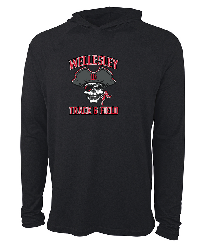 Sudadera con capucha ligera y elástica unisex Wellesley Track &amp; Field Cayak (1537)