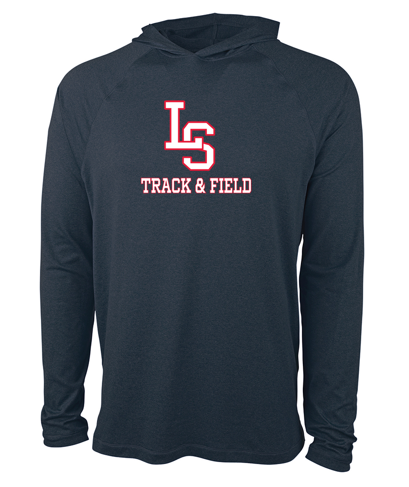 Sudadera con capucha ligera y elástica unisex Cayak de Lincoln Sudbury Track &amp; Field (1537)