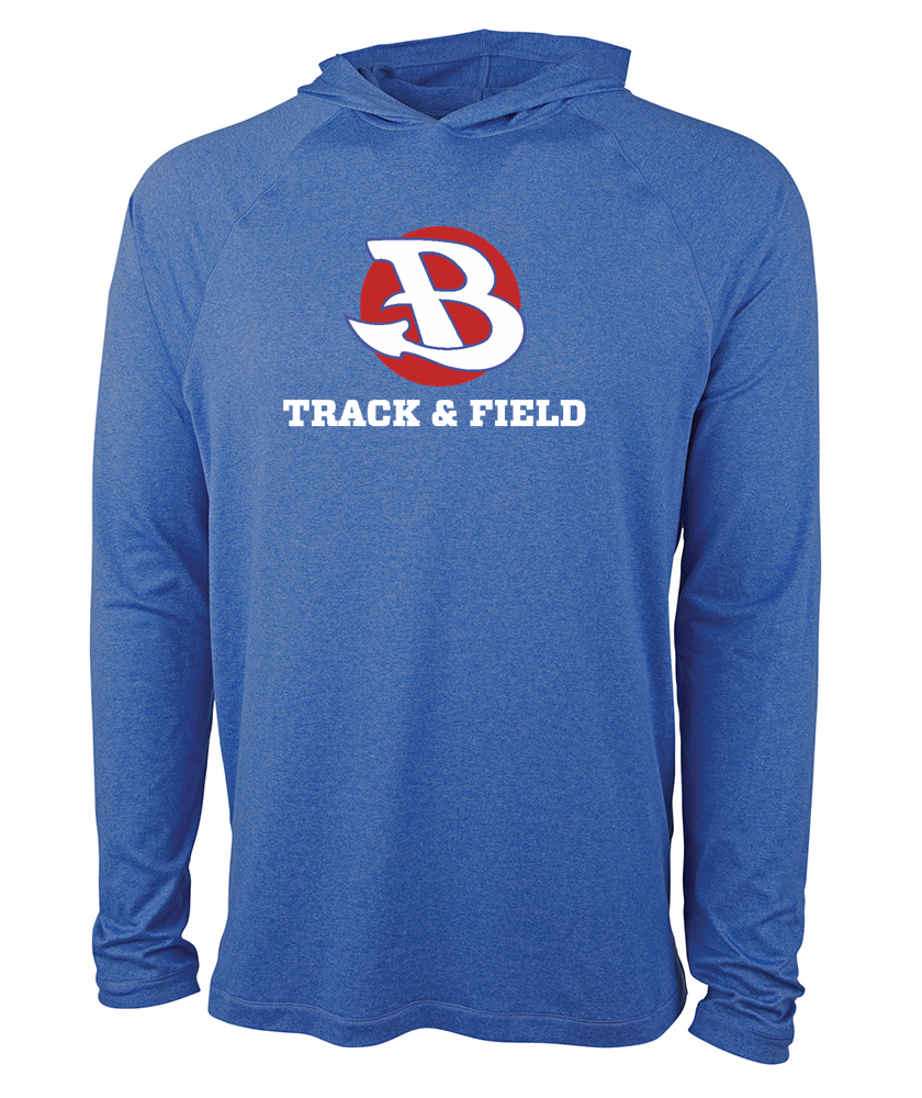 Burlington Track & Field- Unisex Cayak Lightweight Stretch Hoodie (1537)