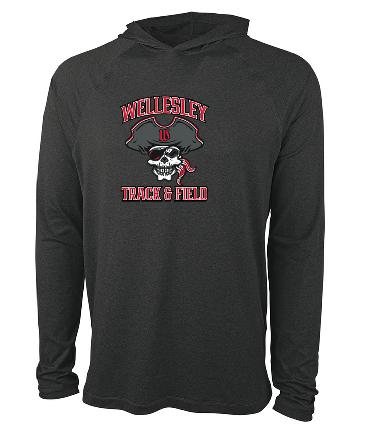 Sudadera con capucha ligera y elástica unisex Wellesley Track &amp; Field Cayak (1537)