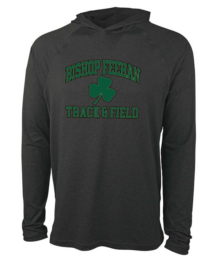 Sudadera con capucha ligera y elástica unisex Cayak de Bishop Feehan Track &amp; Field (1537)