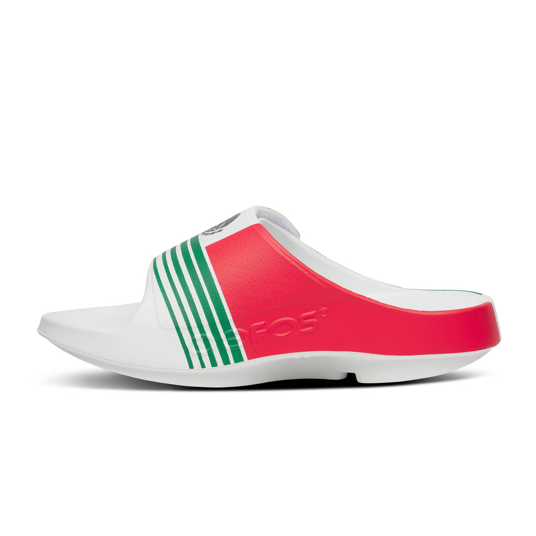 Oofos OOahh Sport Flex - Limited Mexico Matchday Energy - Slide Sandals (1553MEX26)