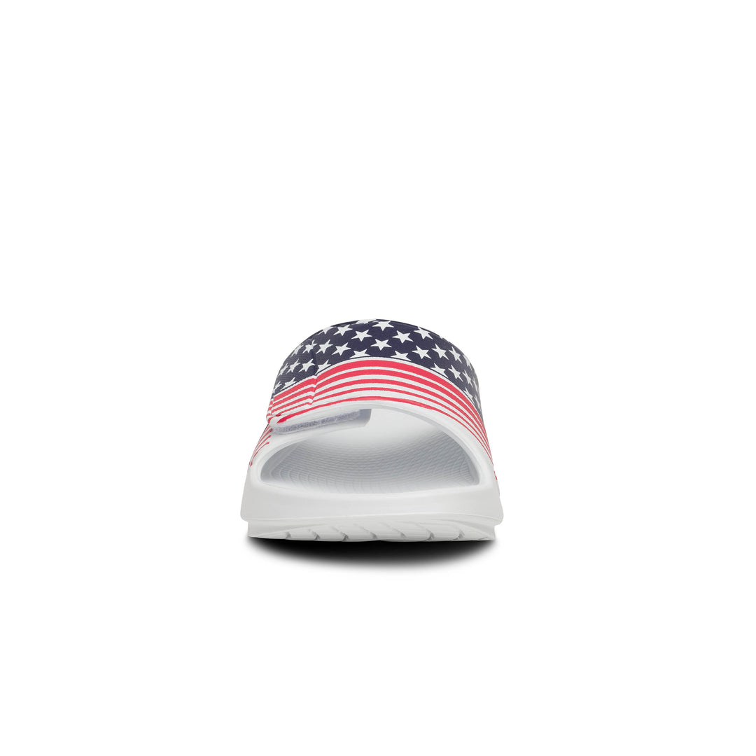 Oofos OOahh Sport Flex Limited - USA All-In Run - Slide Sandals (1553USA26)