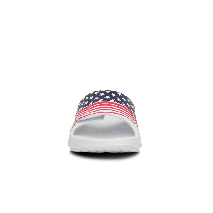Oofos OOahh Sport Flex Limited - USA All-In Run - Slide Sandals (1553USA26)