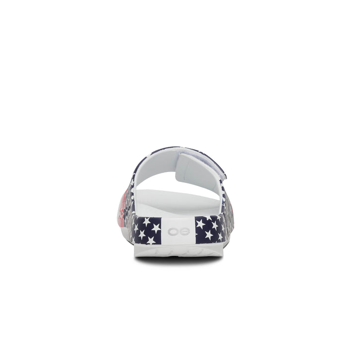 Oofos OOahh Sport Flex Limited - USA All-In Run - Slide Sandals (1553USA26)