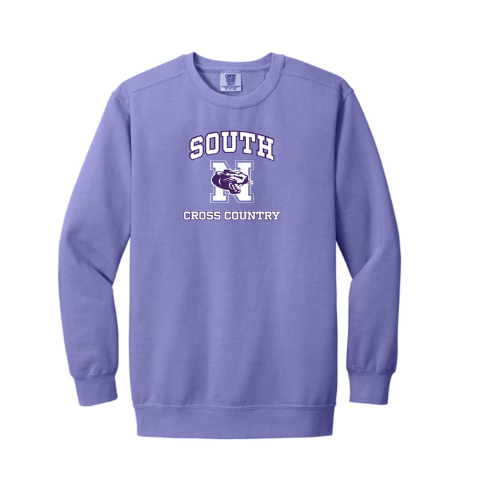 Nashua High School South Cross Country -Comfort Colors® Ring Spun Crewneck Sweatshirt (1566)