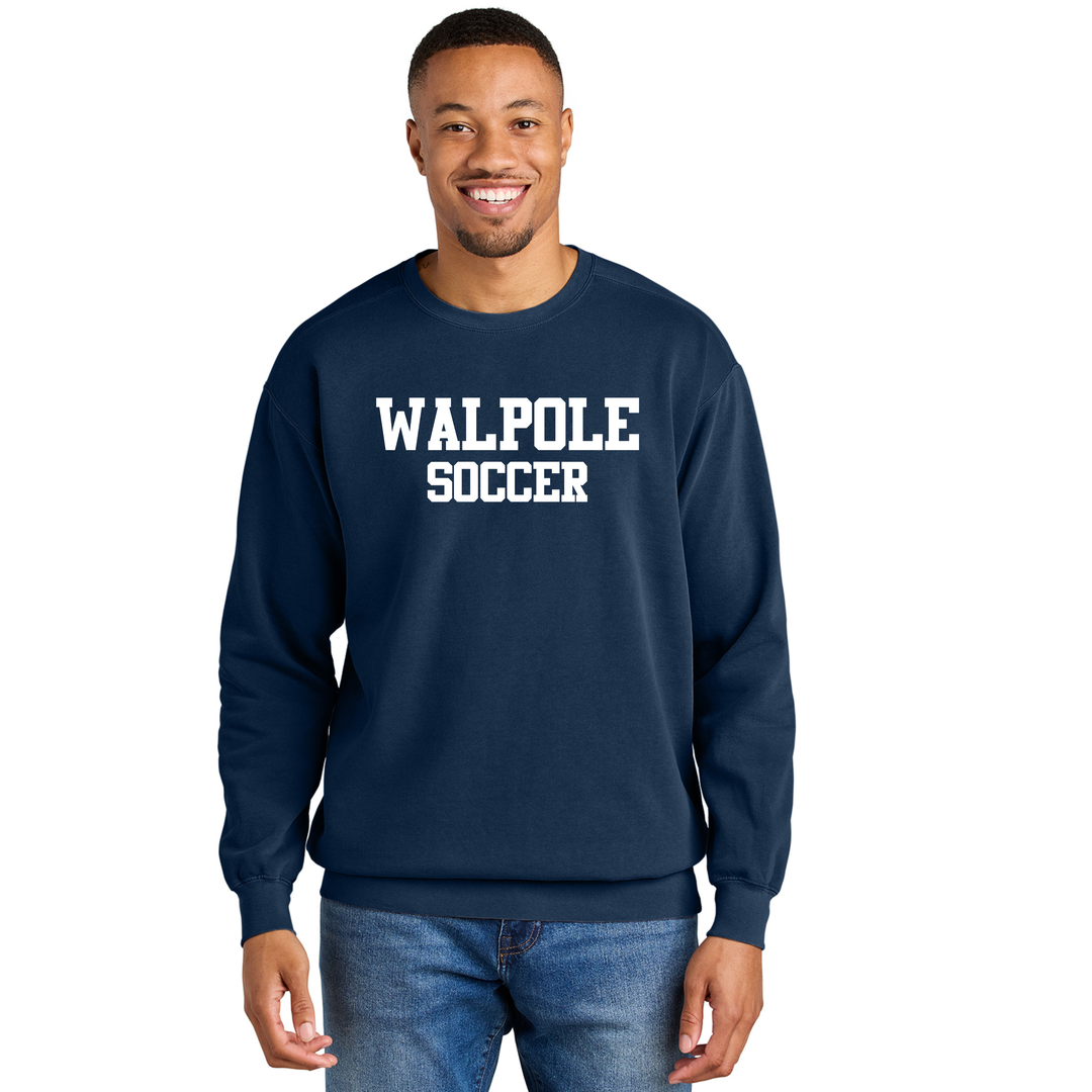 Walpole Girls Soccer -Comfort Colors® Ring Spun Crewneck Sweatshirt (1566)