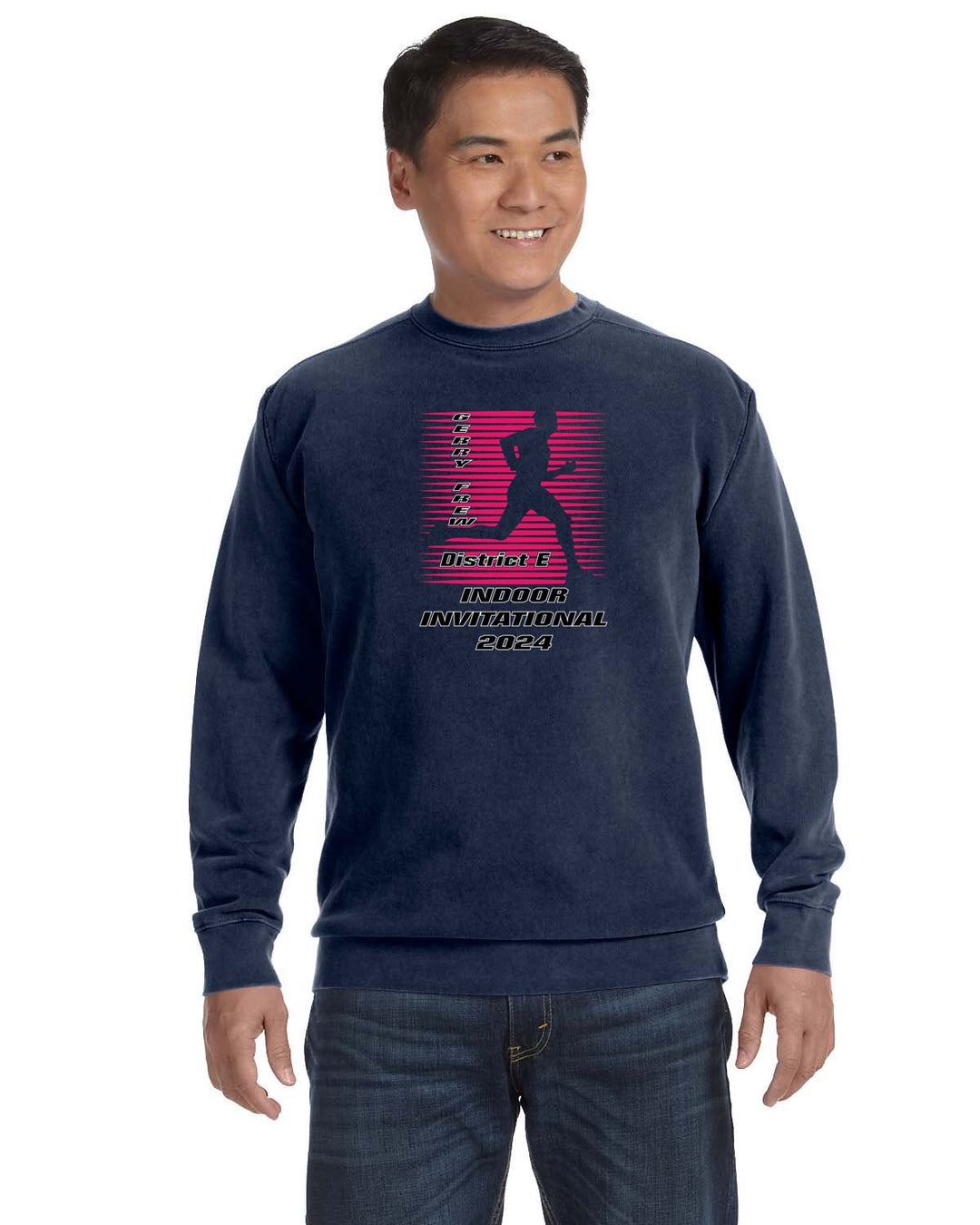 District E Track & Field Championship - Adult Unisex Crewneck Sweatshirt (1566)