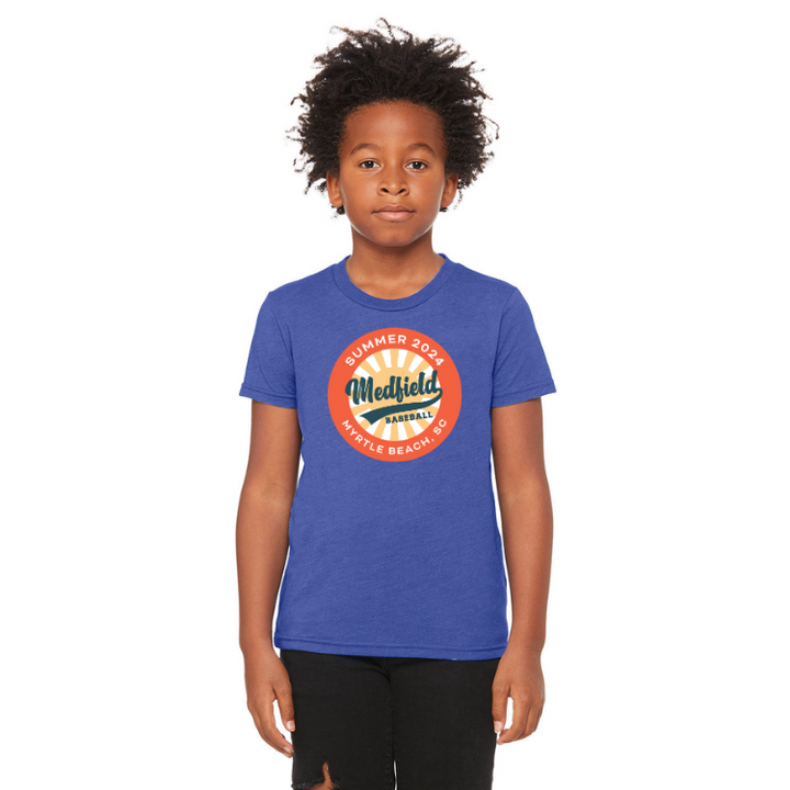 Camiseta de béisbol Medfield 12U para jóvenes (3001YCV)