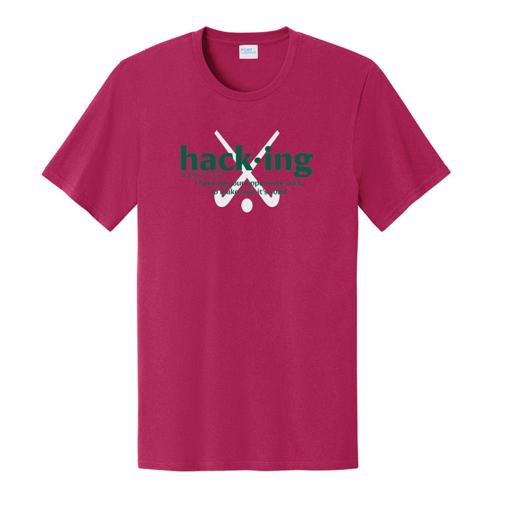 Warrior Field Hockey- Adult Unisex Easy Cotton Tee - Flush Pink (PC43)