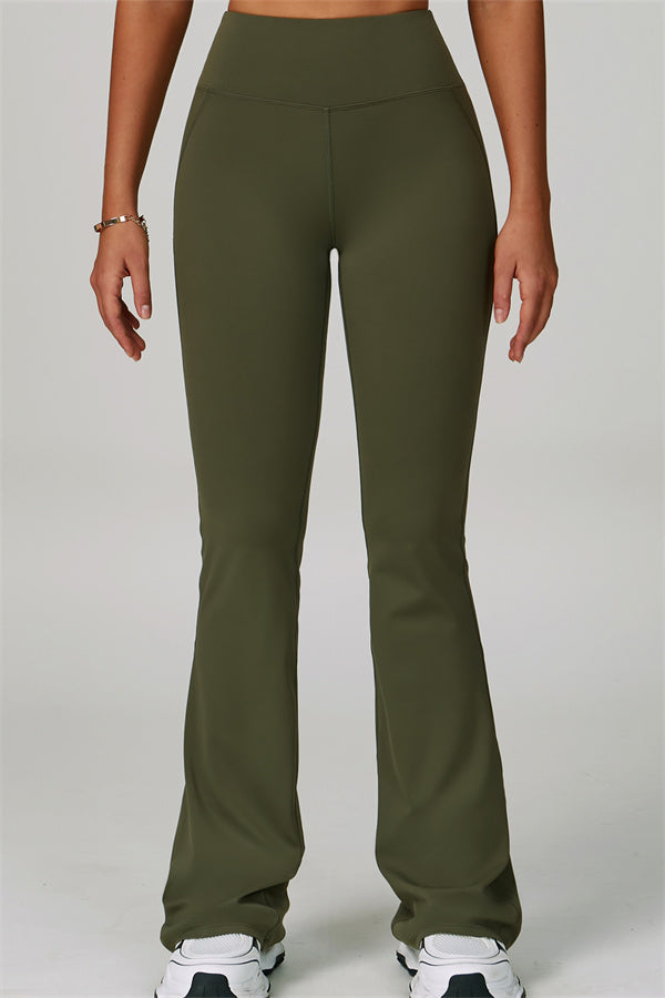 The Bold Cross Back Sports Bra Flared Leggings 2-Piece Set