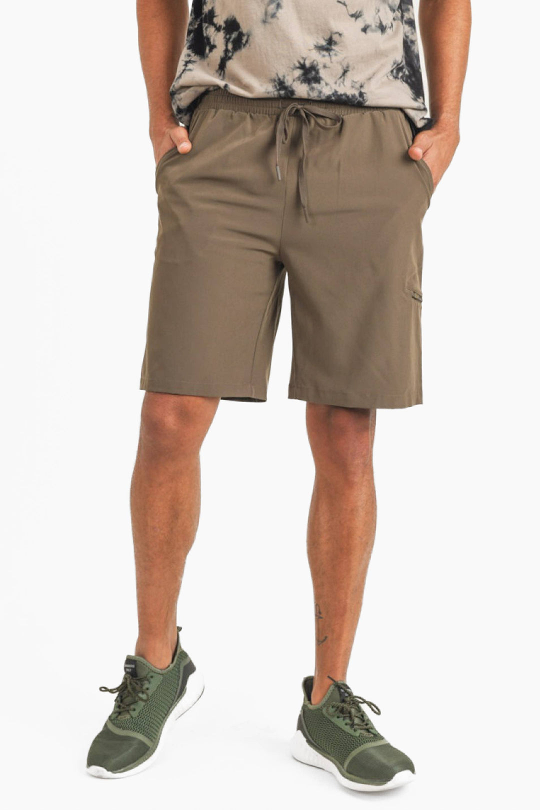 Mono B - MEN - Active Drawstring Shorts with Zippered Pouch