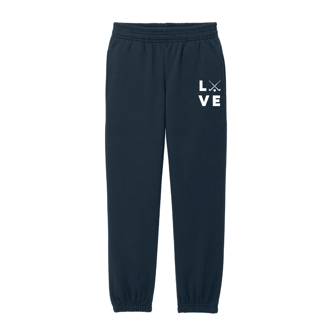 Warrior Field Hockey - Youth Unisex Fleece Sweatpants - Navy (DT6112Y)