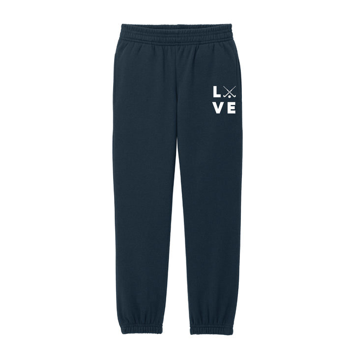 Warrior Field Hockey - Youth Unisex Fleece Sweatpants - Navy (DT6112Y)