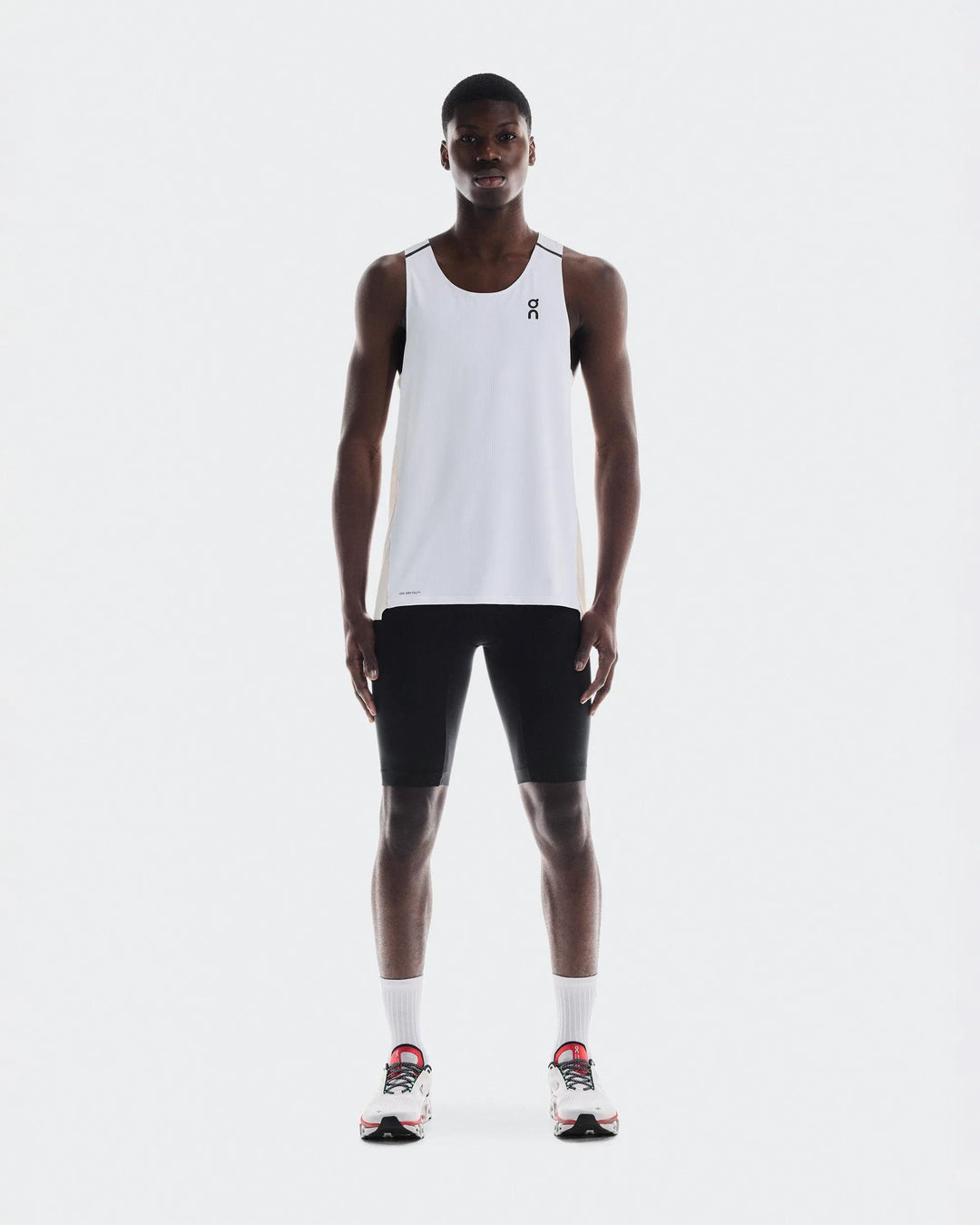 ON Men's Performance Tank 1 - White Silver