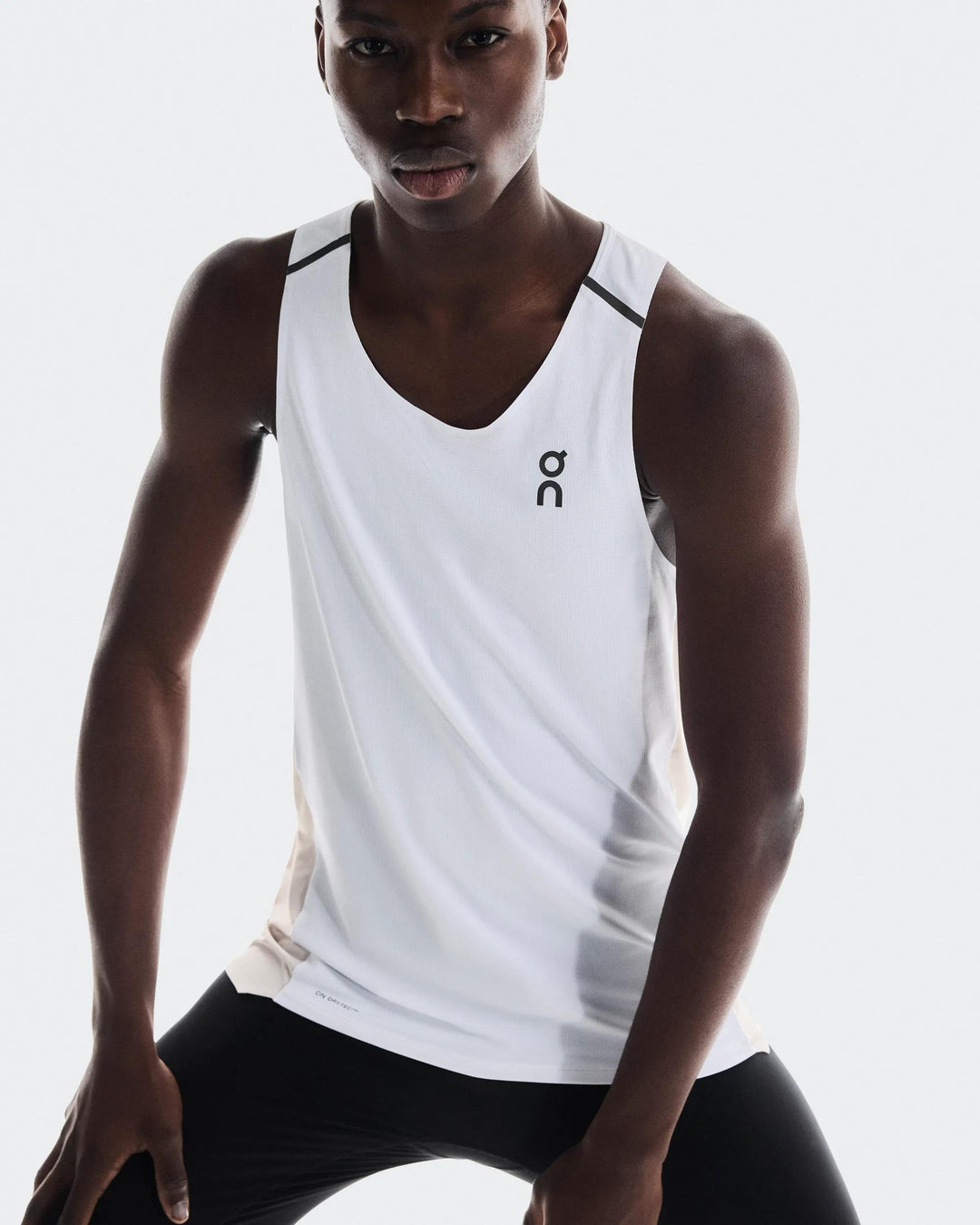 ON Men's Performance Tank 1 - White Silver