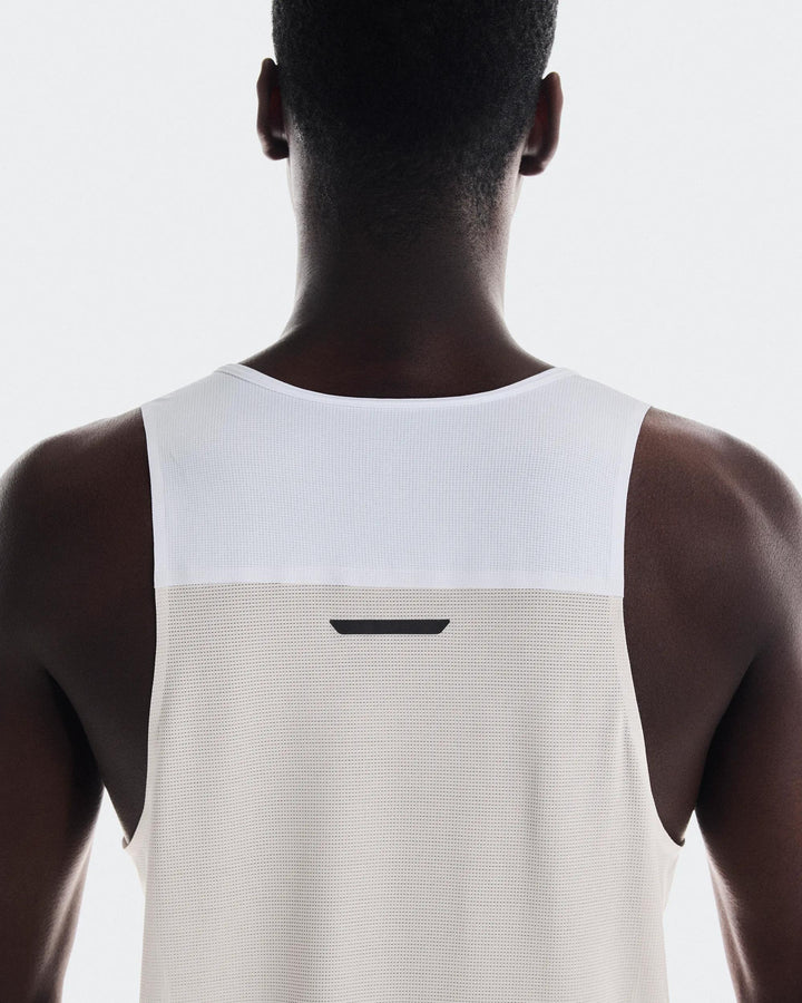 ON Men's Performance Tank 1 - White Silver