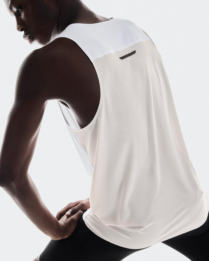 ON Men's Performance Tank 1 - White Silver