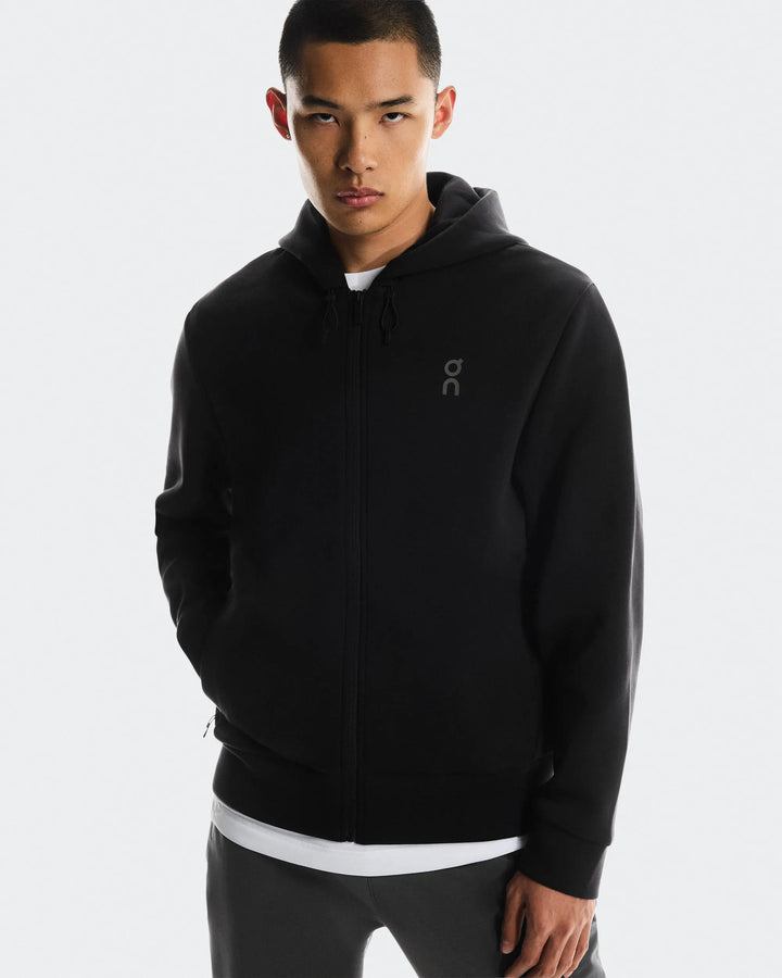 ON Men's Focus Tech Zip Hoodie - Black