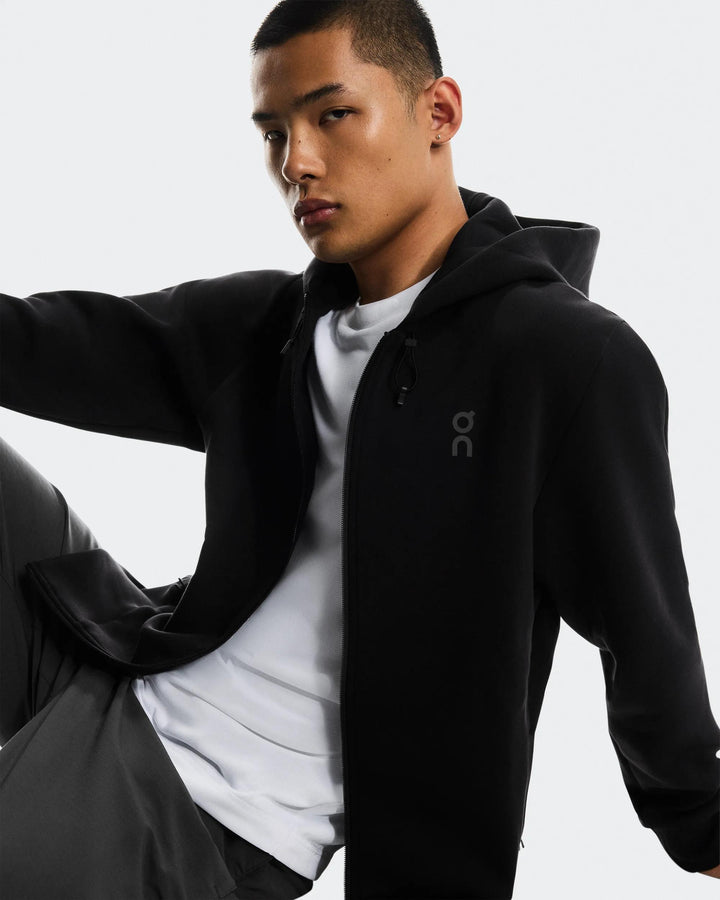 ON Men's Focus Tech Zip Hoodie - Black
