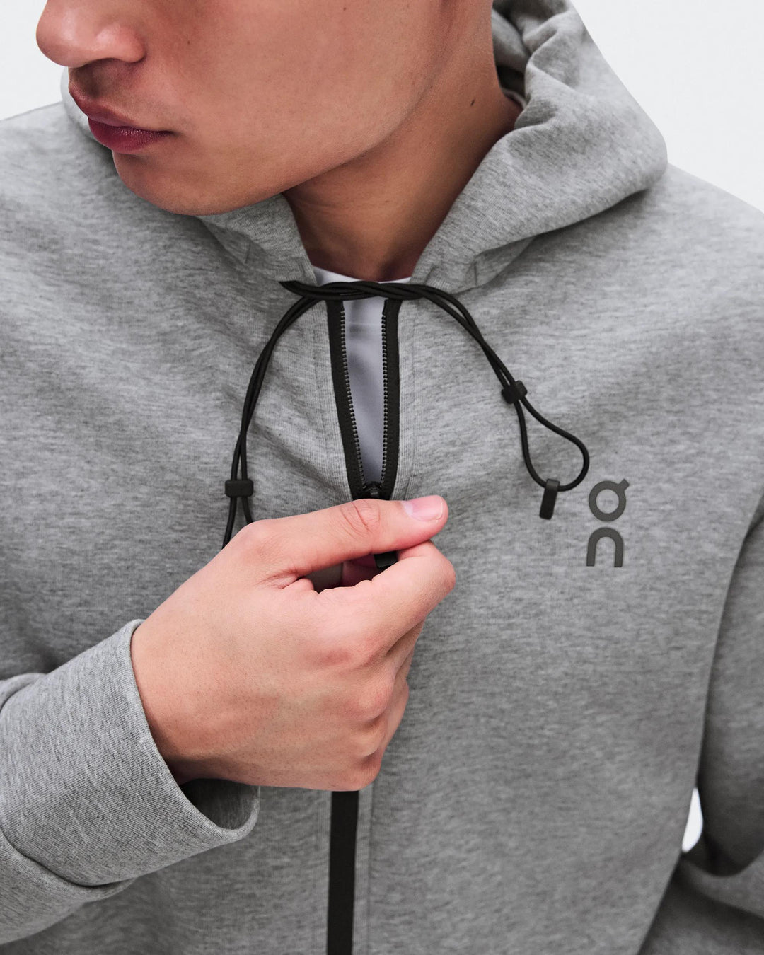ON Men's Focus Tech Zip Hoodie - Basalt