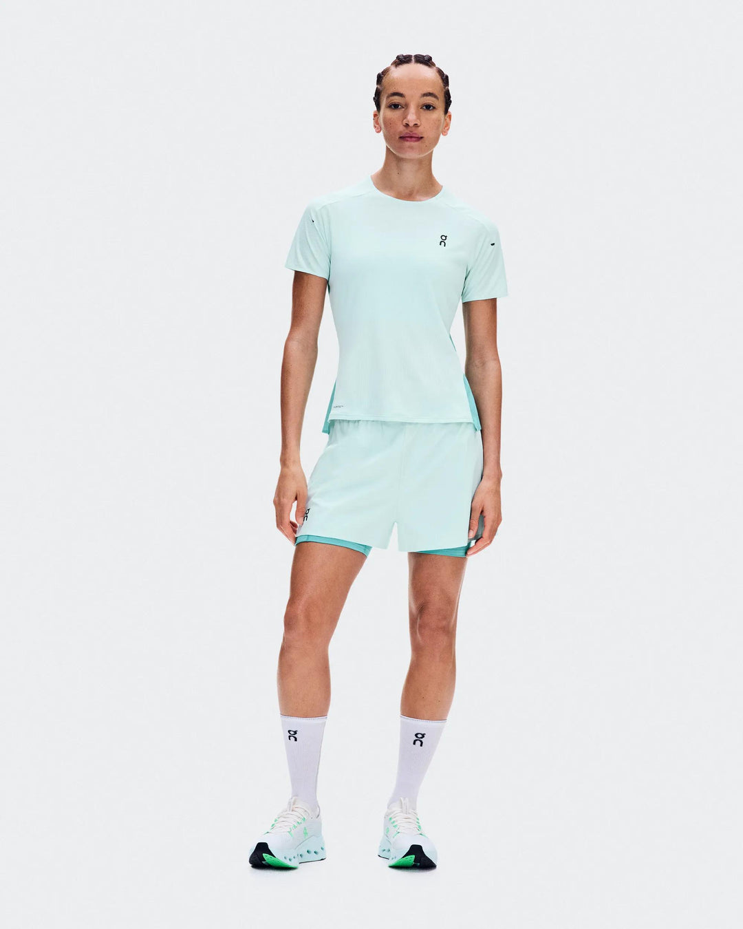 ON Women's Performance-T 3 - Flurry Aquamarine