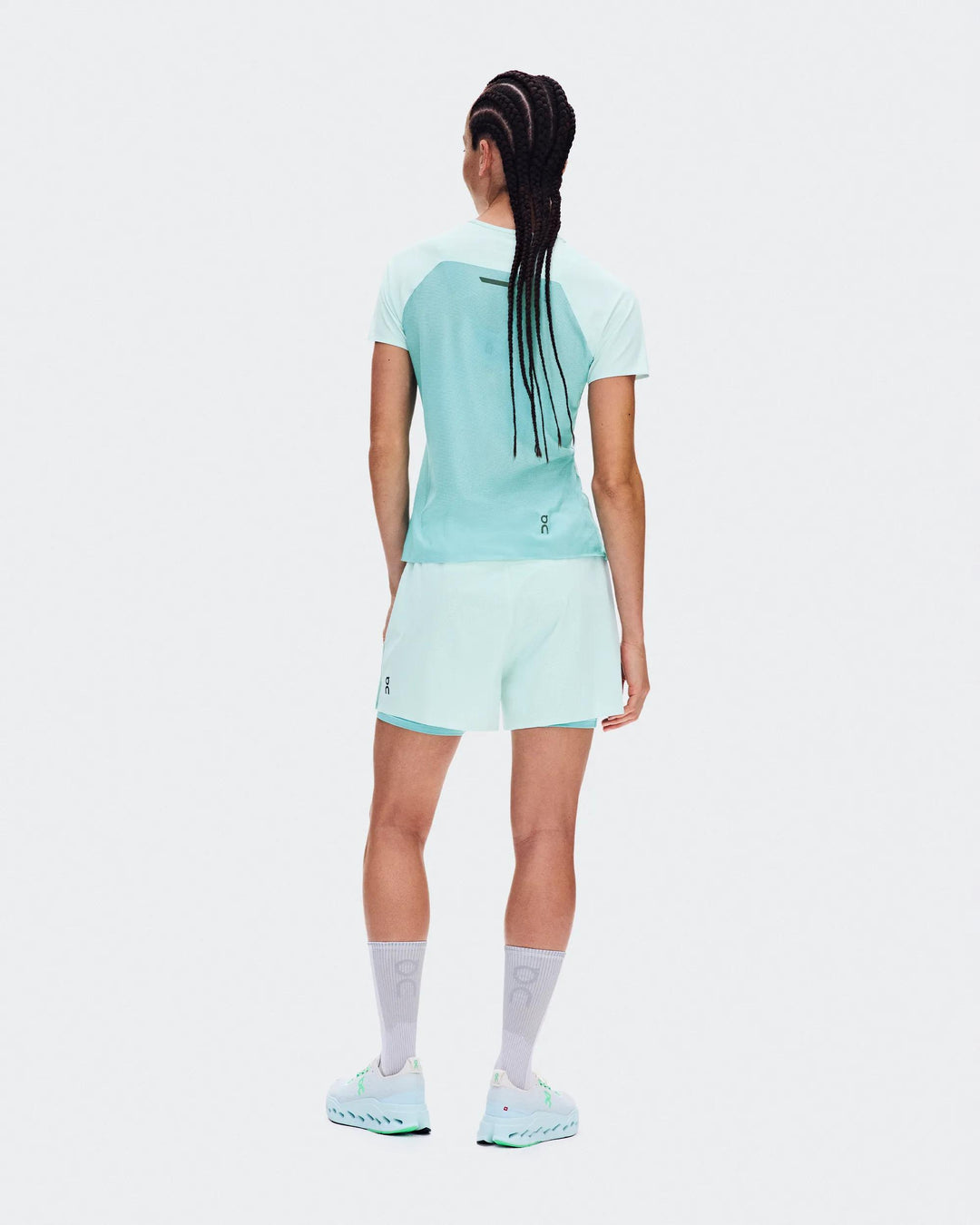 ON Women's Performance-T 3 - Flurry Aquamarine
