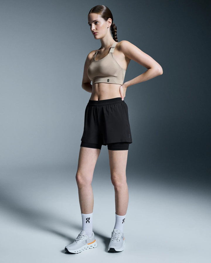 ON Women's 3" Performance 2/1 Shorts - Black