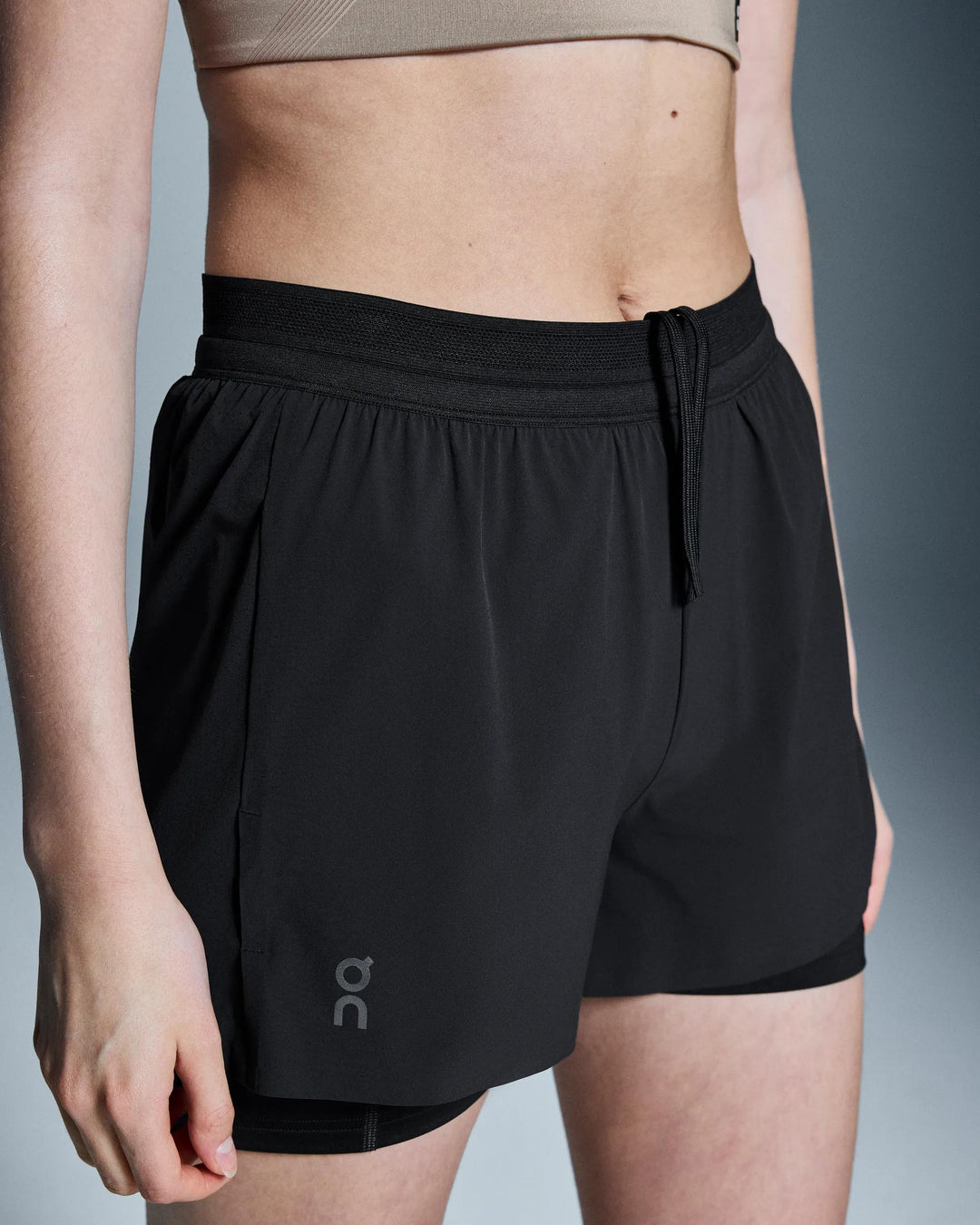 ON Women's 3" Performance 2/1 Shorts - Black